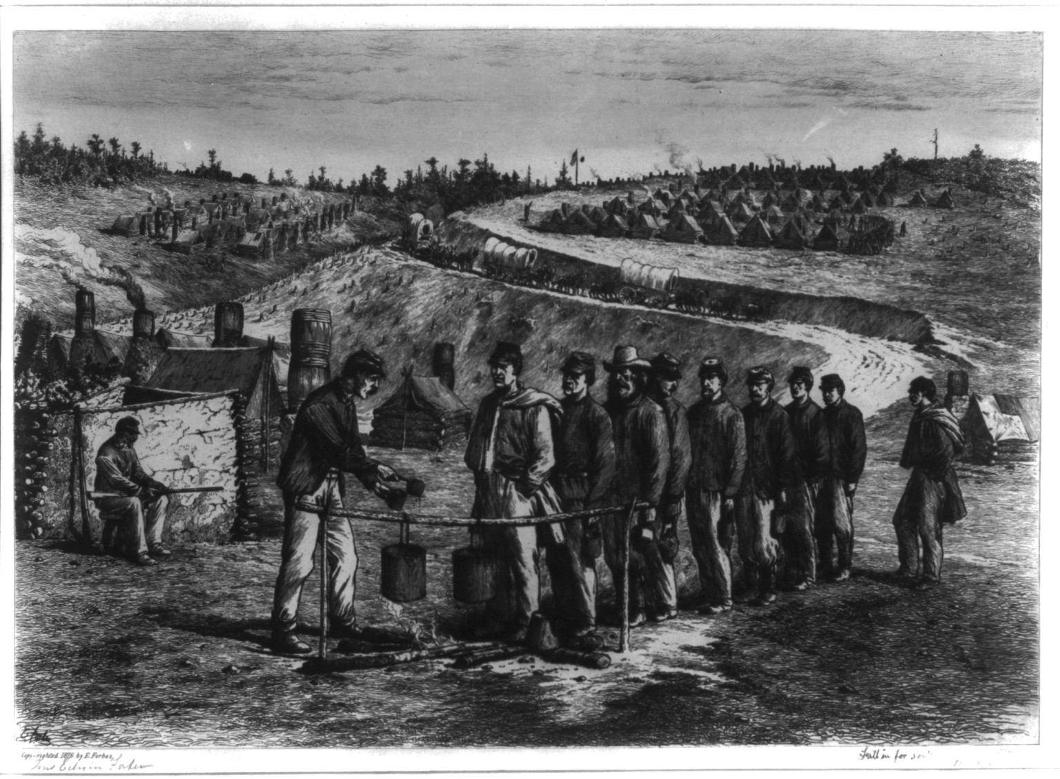 Fall in for soup, c1876. — historic print