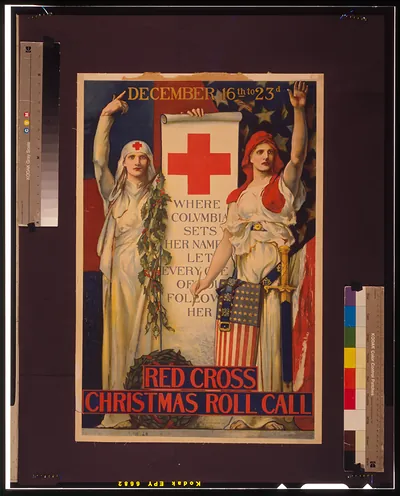 Red Cross Christmas roll call December 16th to 23rd / E. H. Blashfield 1918.