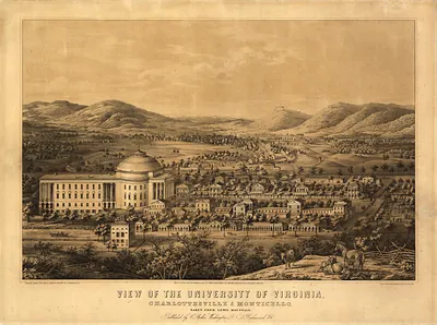 VA Charlottesville 1856 MAP