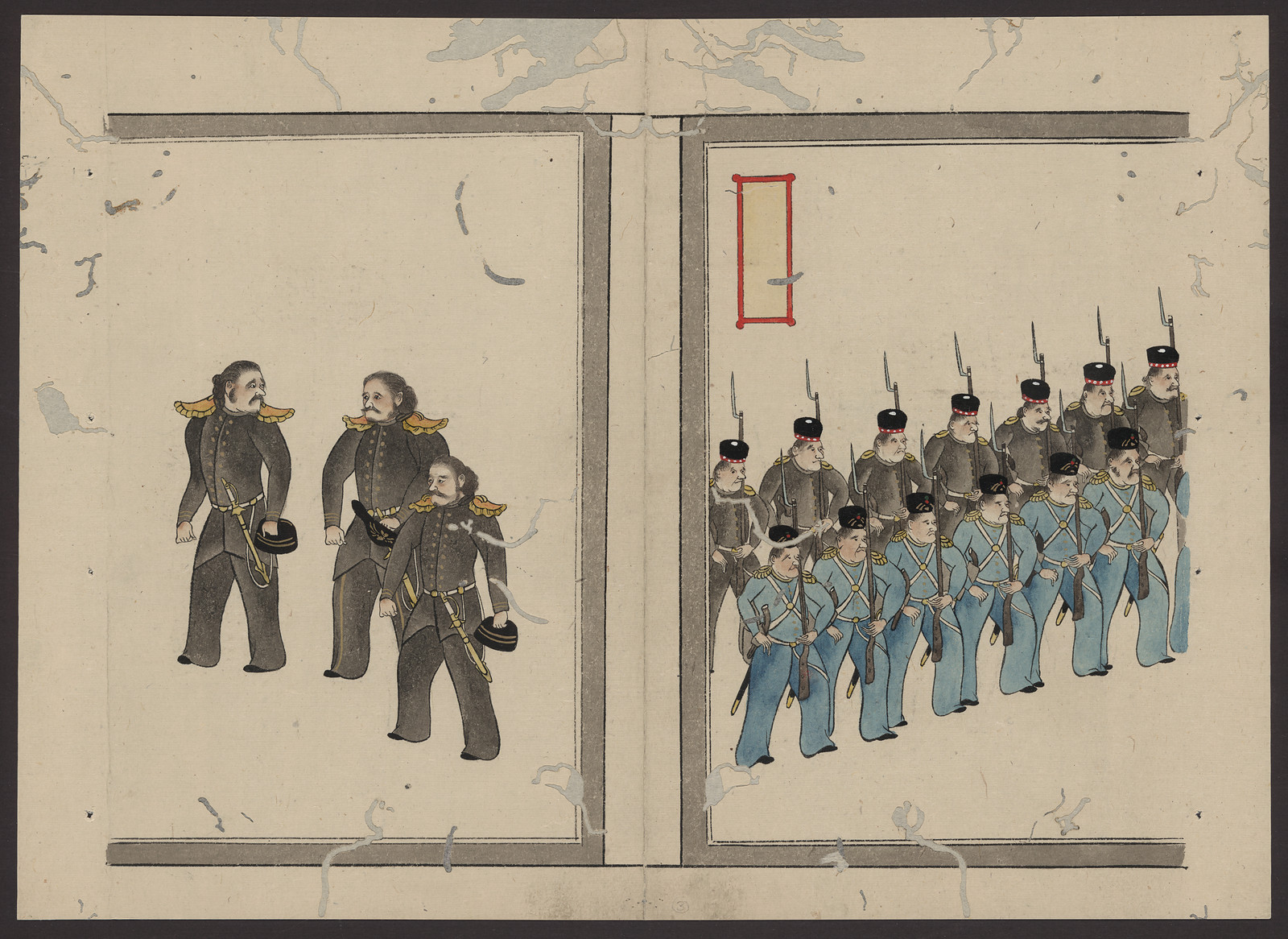 [Japanese Ukiyo-e print], 1750 — historic print