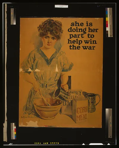 She is doing her part to help win the war / Howard Chandler Christy 1918.