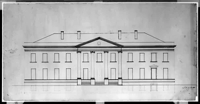 [The White House, Washington, D.C. Front elevation]