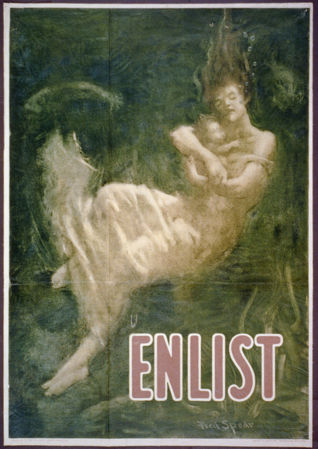 Enlist / Fred Spear., 1915 — vintage poster