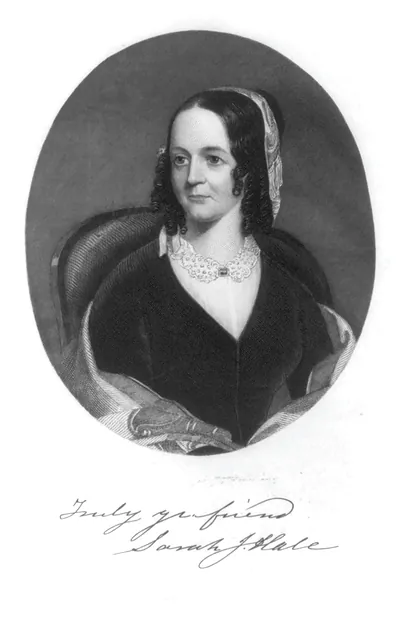 Sarah Josepha (Buell) Hale, 1788-1879, oval, half-length portrait