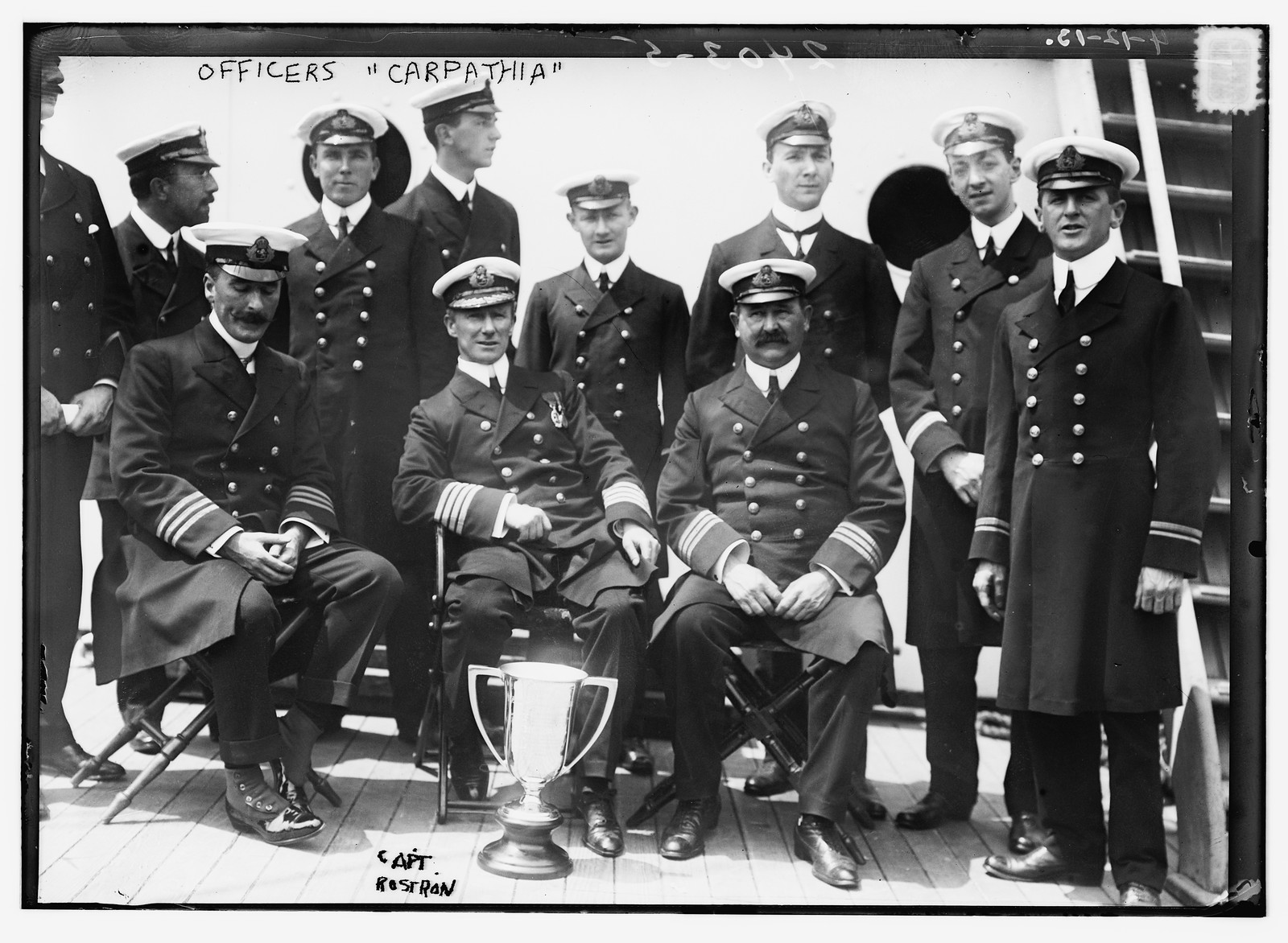Officers CARPATHIA, n/a — historic photograph
