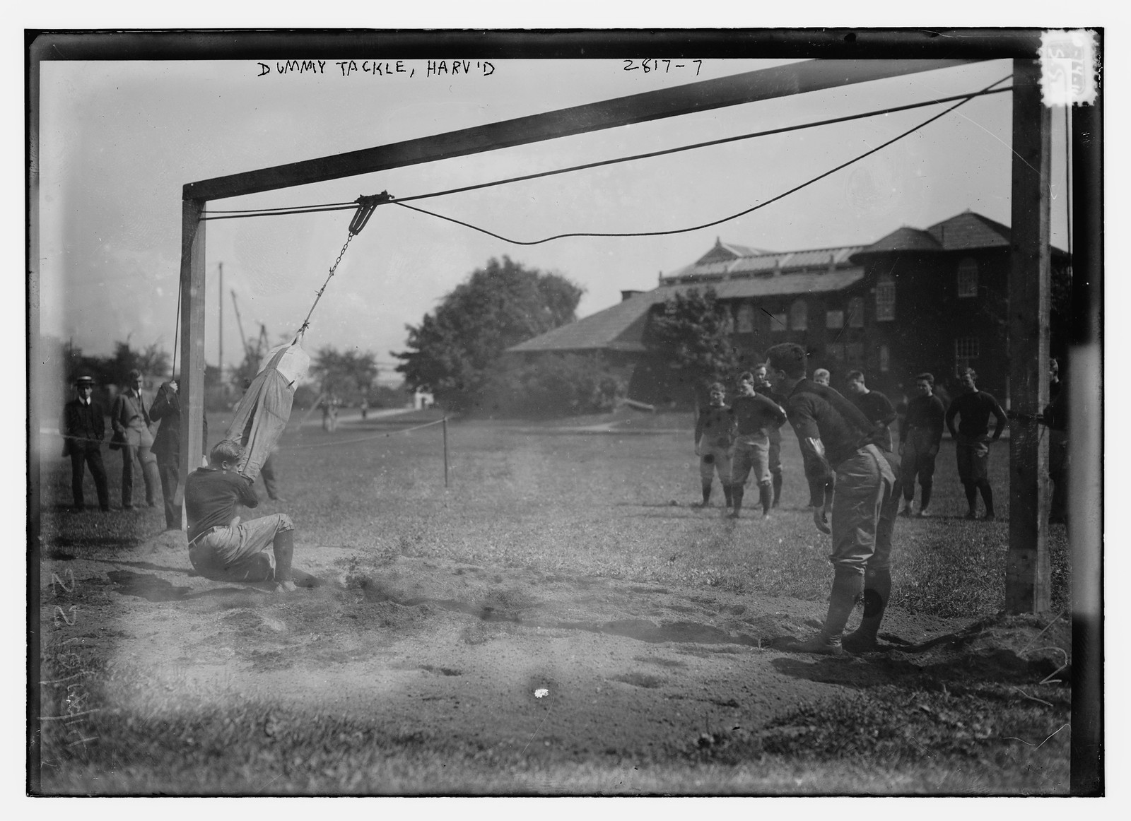 Dummy tackle - Harvard, n/a — historic photograph