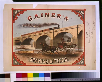 Gainer's celebrated Spanish bitters / P.K.