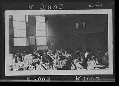 [School children in classroom]