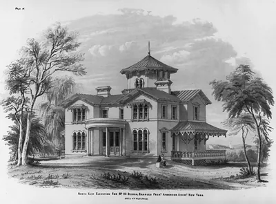 North east elevation for No. III design, Charles Fredk. Anderson Archt. New York