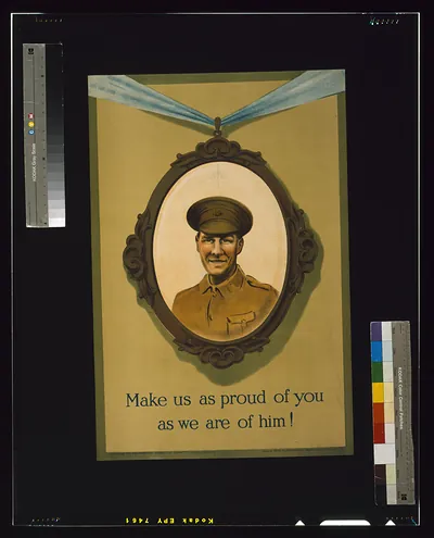 Make us as proud of you as we are of him! / printed by David Allen & Sons Ld., Harrow, Middlesex.