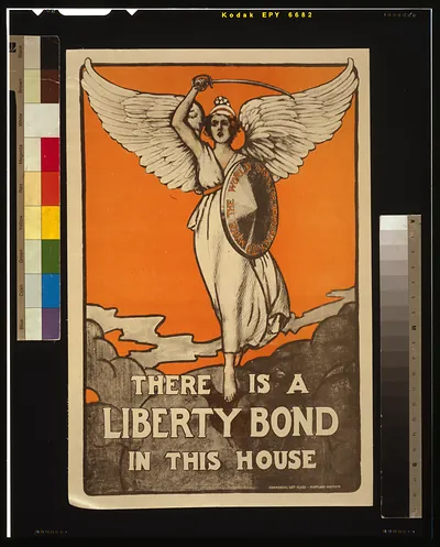 There is a Liberty Bond in this house / Commercial Art Class, Maryland Institute.