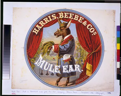 Mule ear--Harris, Beebe & Cos., Quincy, Ill. / The Hatch Lith. Co., 32 & 34 Vesey St. N.Y.