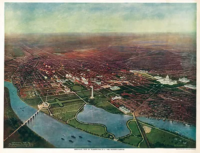 Bird's-Eye View of Washington, D.C.: The Nation's Capital [1916]