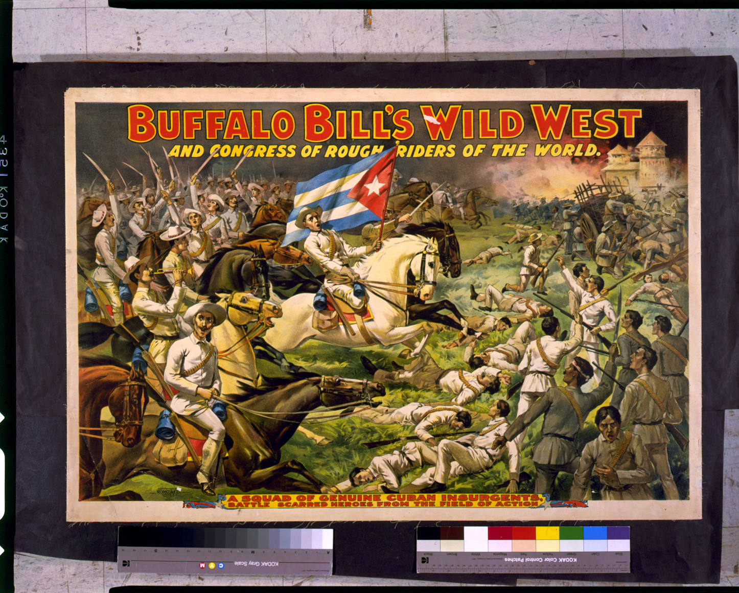 Buffalo Bill's wild west and congress of rough riders of the world. A squad of genuine Cuban insurgents, ..., c18[98] — vintage poster