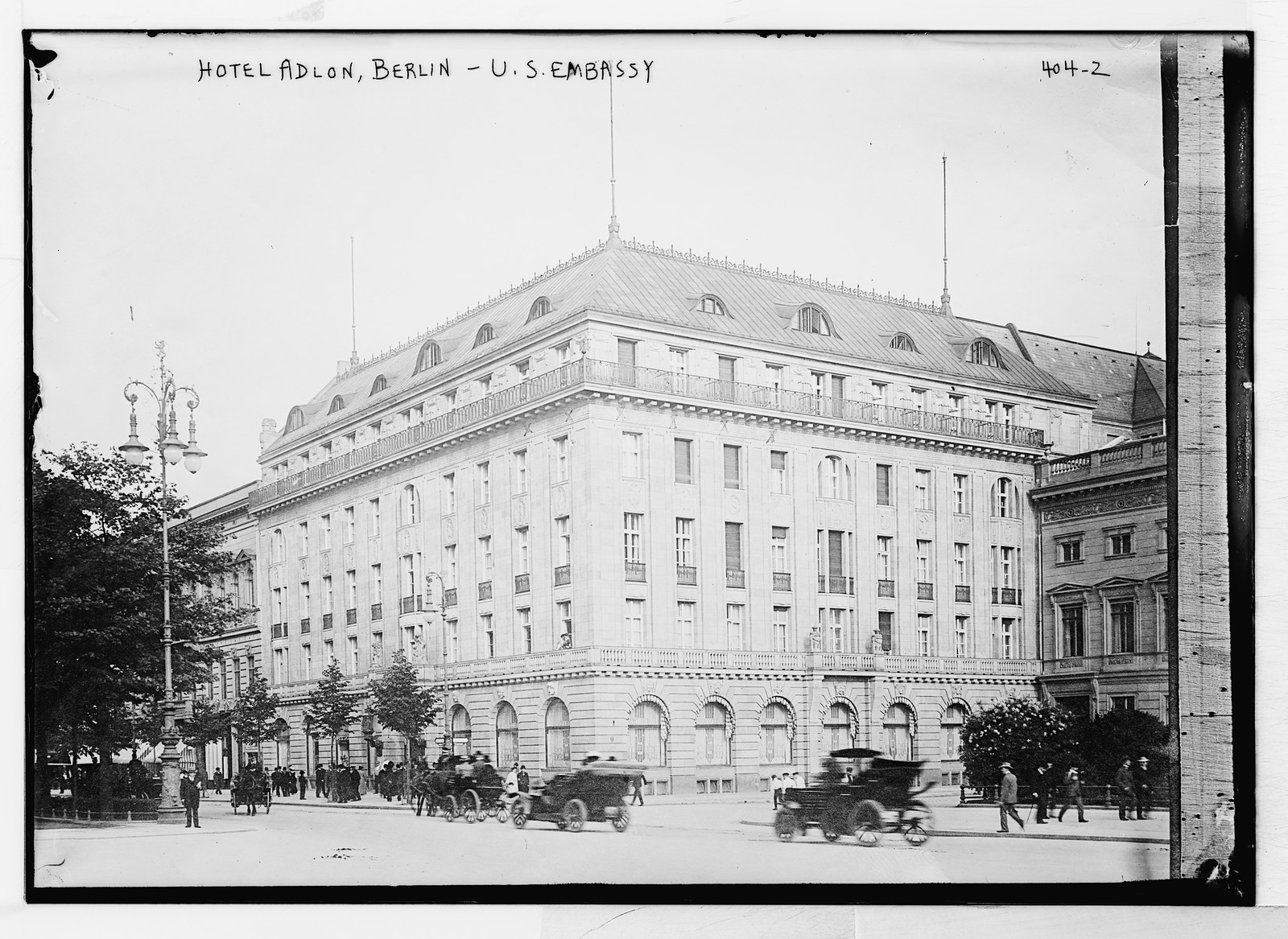 Hotel Adlon - U.S. Embassy, exterior, Berlin, n/a — historic photograph