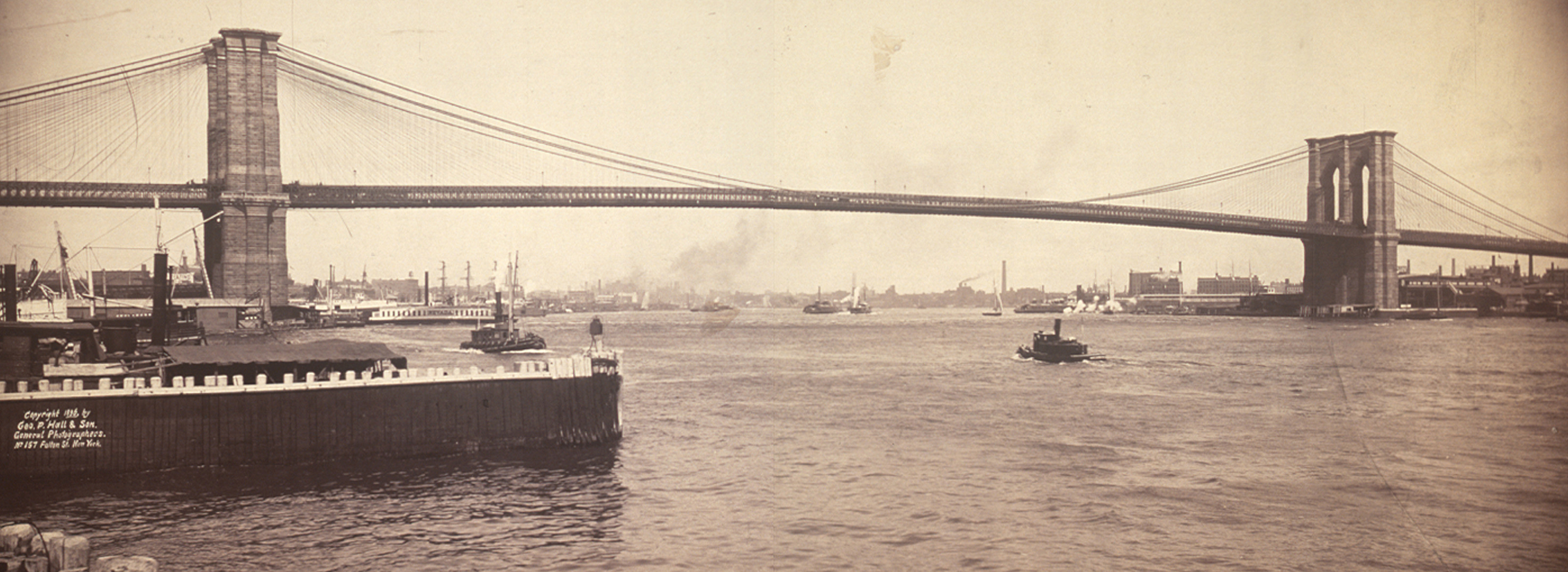 Brooklyn Bridge, New York, 1896, 1896 — historic image