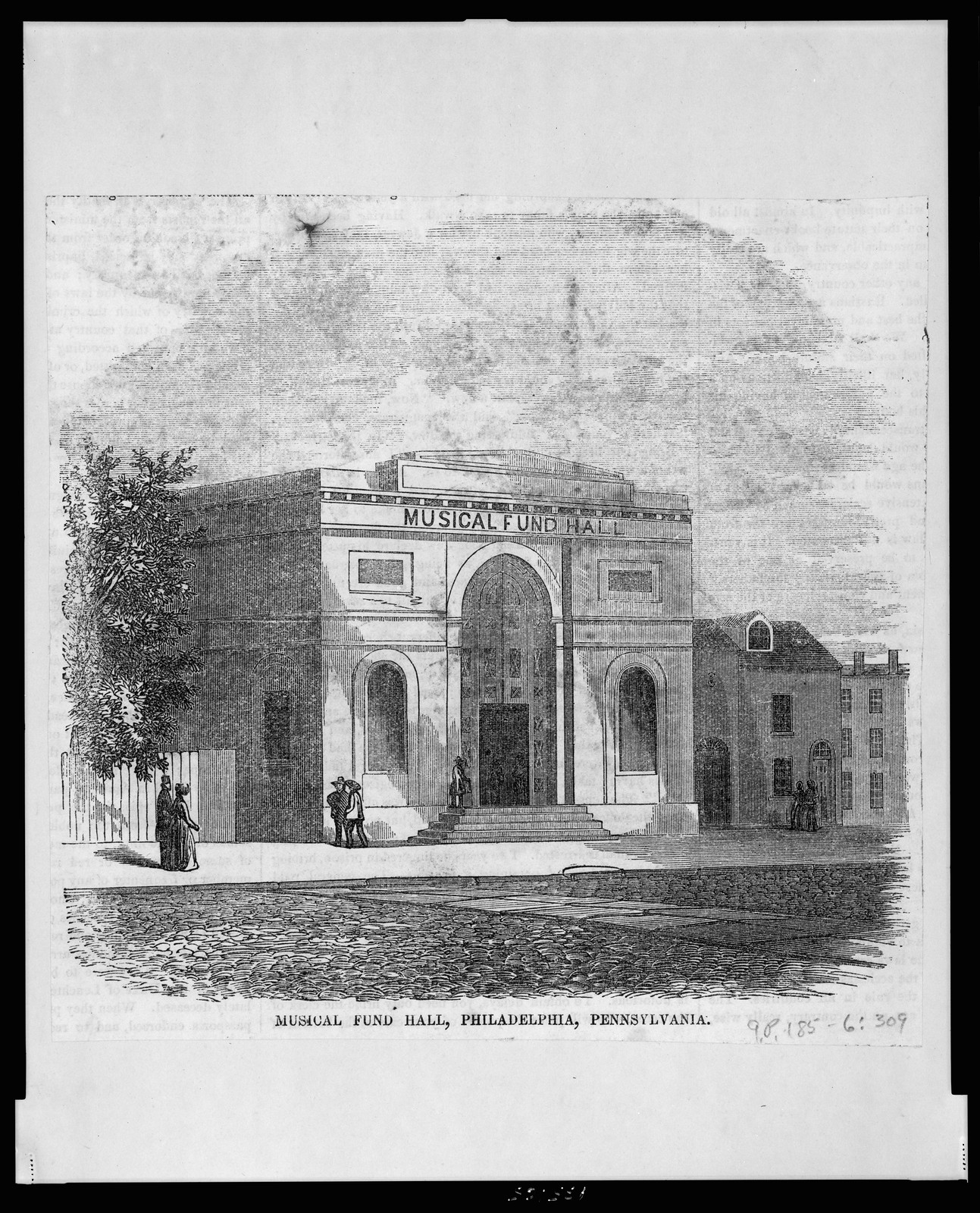 Musical Fund Hall, Philadelphia, Pennsylvania, [between 1870 and 1900] — vintage poster