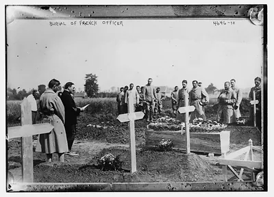 Burial of French officer