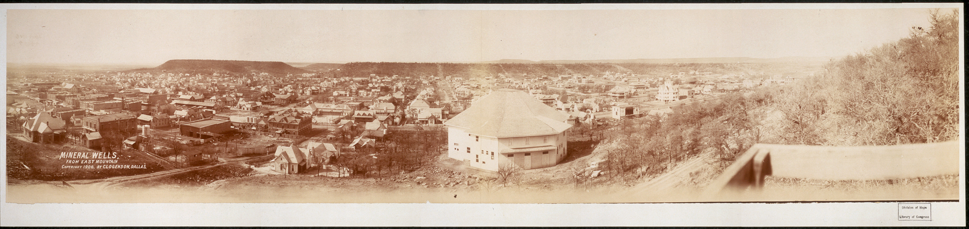 Mineral Wells from East Mountain, Texas, 1906, 1906 — historic image