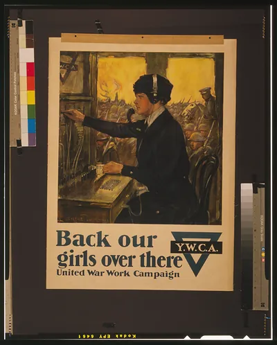 Back our girls over there United War Work Campaign / Clarence F. Underwood.