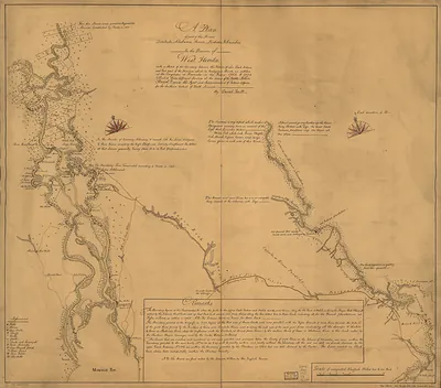 A Plan of part of the Rivers Tombecbe, Alabama, Tensaw, Perdido, Mobile
