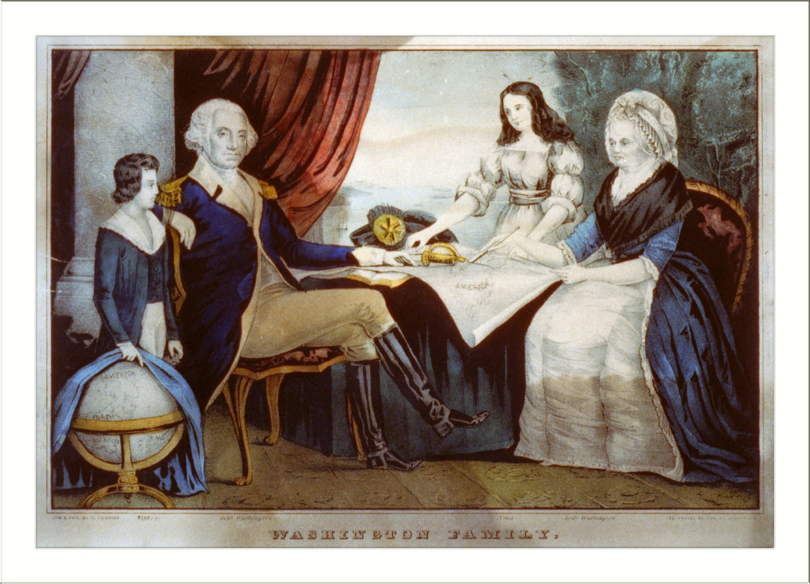 Washington family, New York : Published by N. Currier, [between 1835 and 1856] — antique lithograph