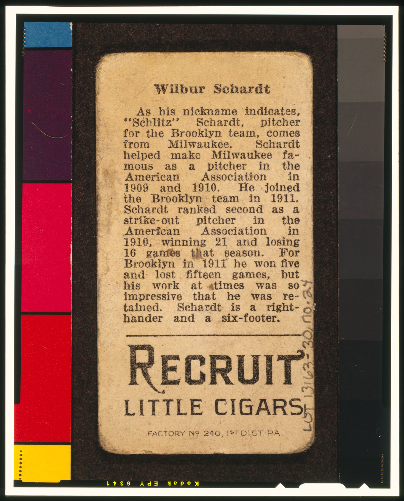 Brown Backgrounds (T207), 1912 — historic print