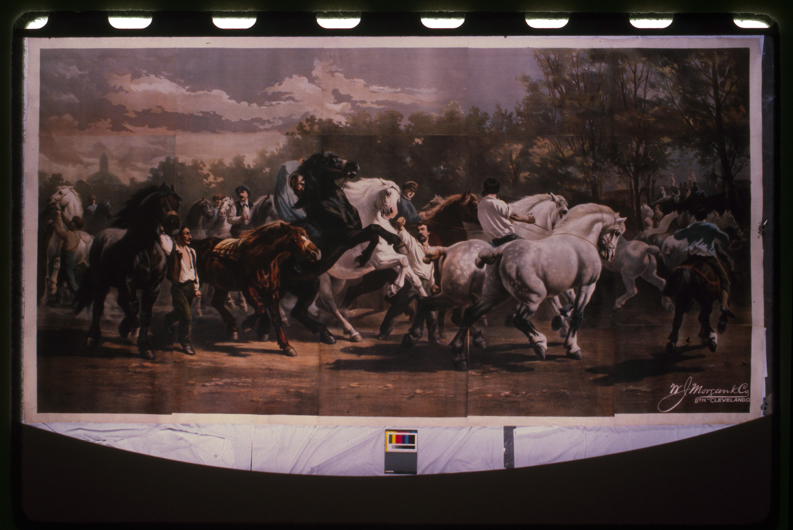 The Horse Fair, Cleveland, : H.T. Stock Food Co., 1885. — vintage poster