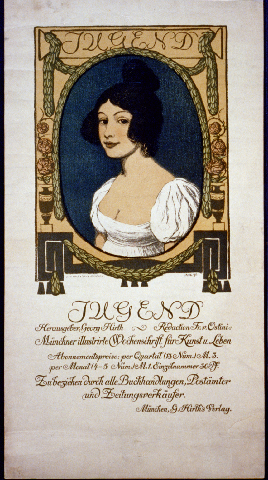Jugend / Jank, 1898 — vintage poster