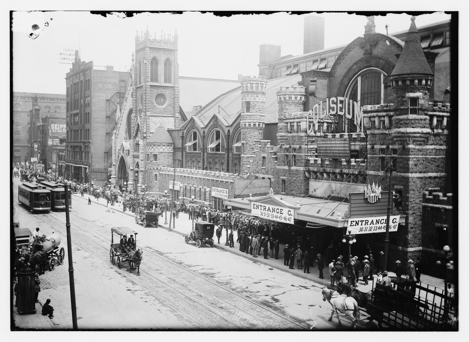 Chicago - Coliseum (exterior), n/a — historic photograph