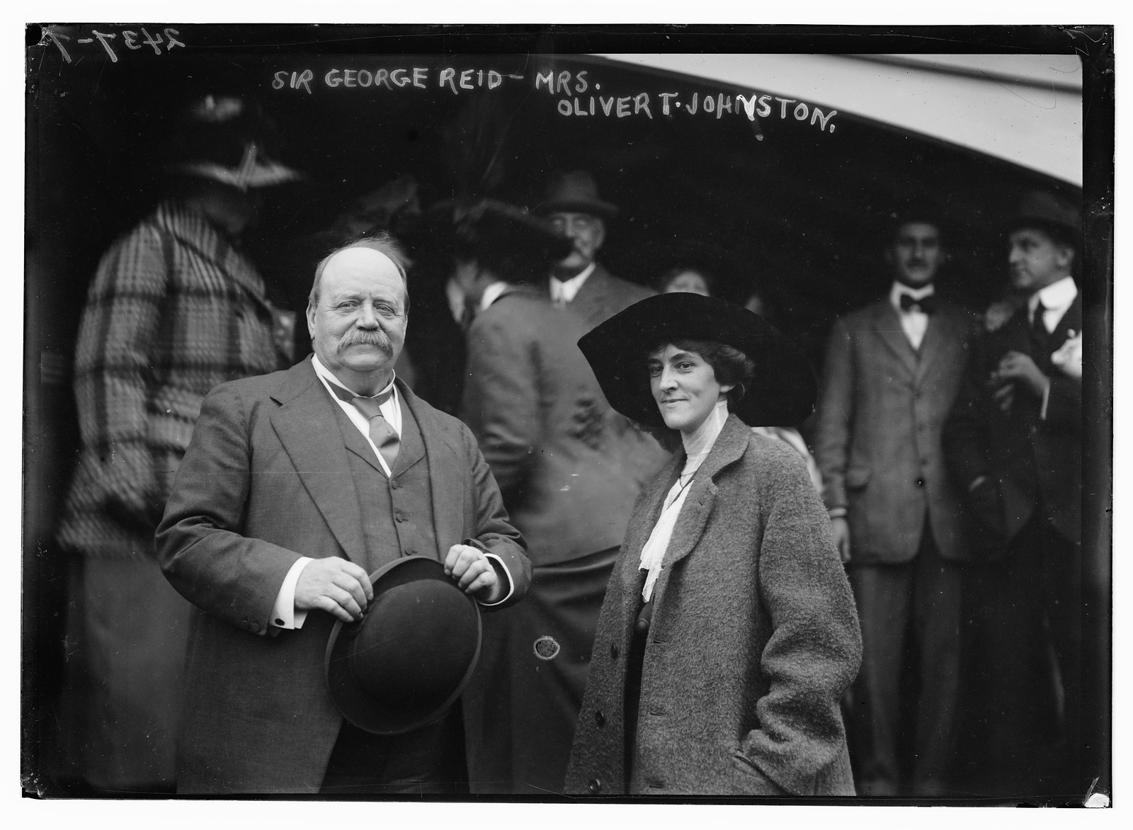 Sir Geo. Reid - Mrs. Oliver T. Johnston, n/a — historic photograph