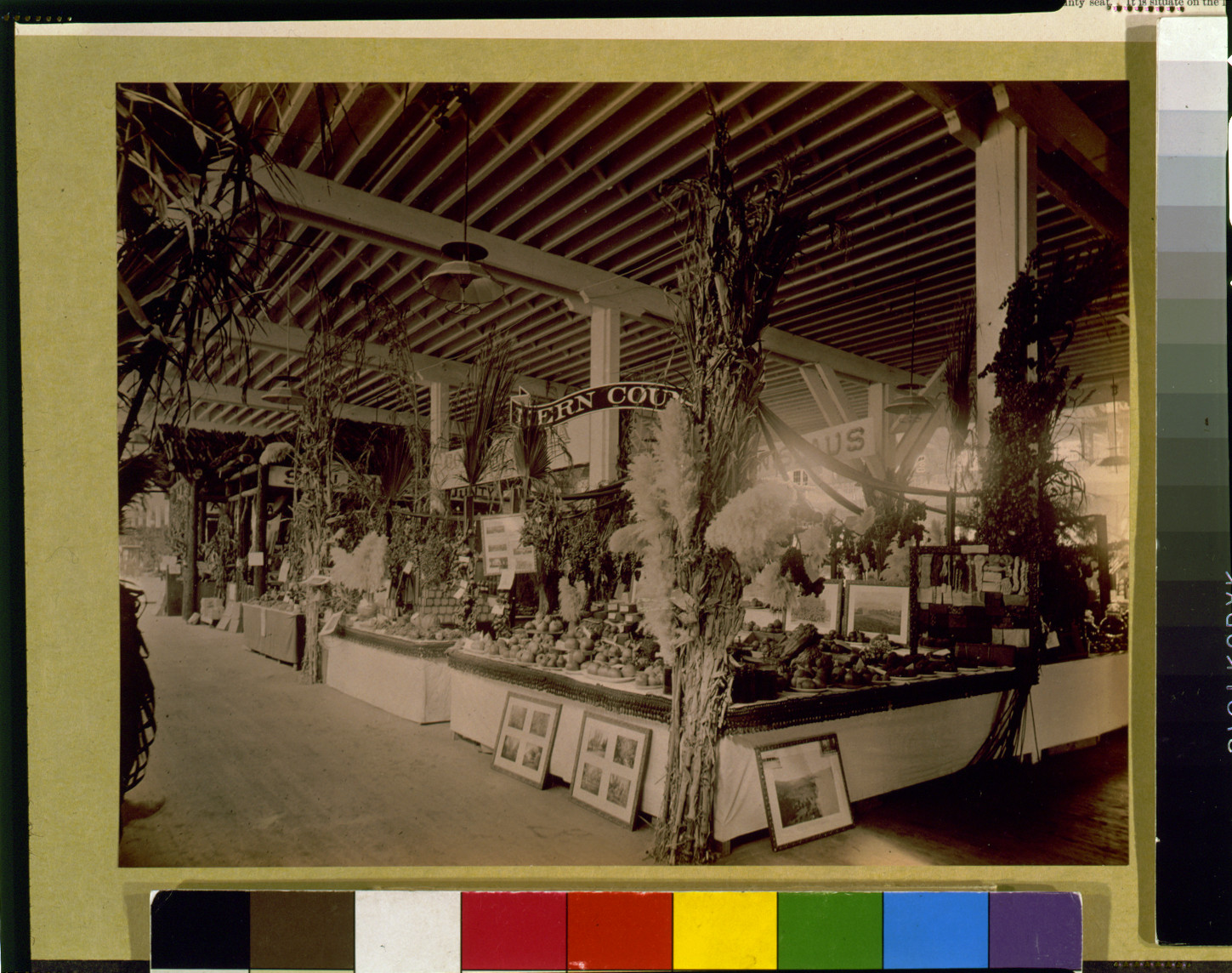 Kern County products--Kern County exhibit, 1887 — historic photograph