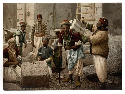Stonecutters in Jerusalem (Tailleurs de pierres à Jérusalem)