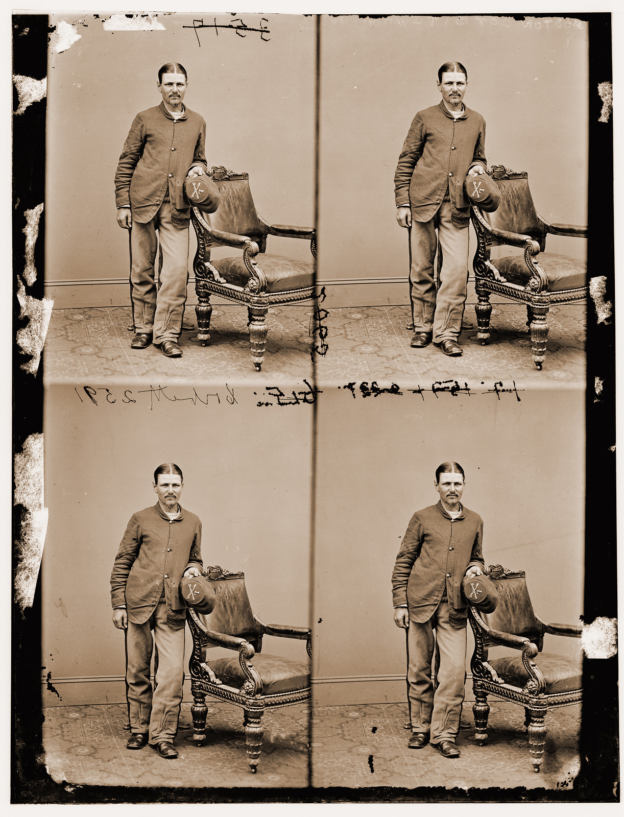 Sgt. Boston Corbett U.S.A., 1860 — historic photograph