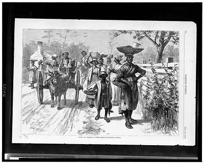 Going to market--a scene near Savannah, Georgia / E.A. Abbey.