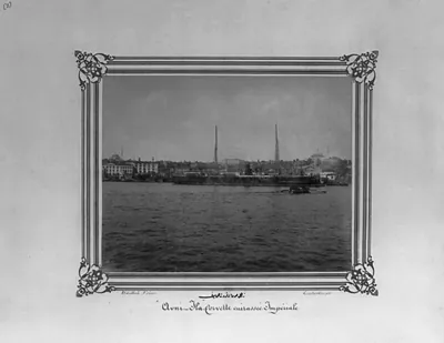 [The Imperial Ironclad Corvette, Avn-i Ilâh] / Abdullah Frères, Constantinople.