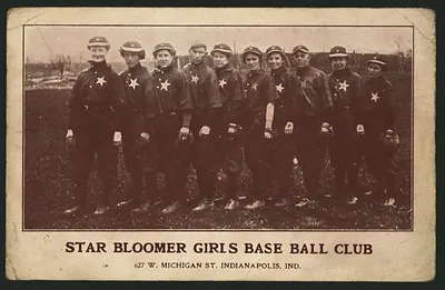 Star Bloomer Girls Base Ball Club postcard