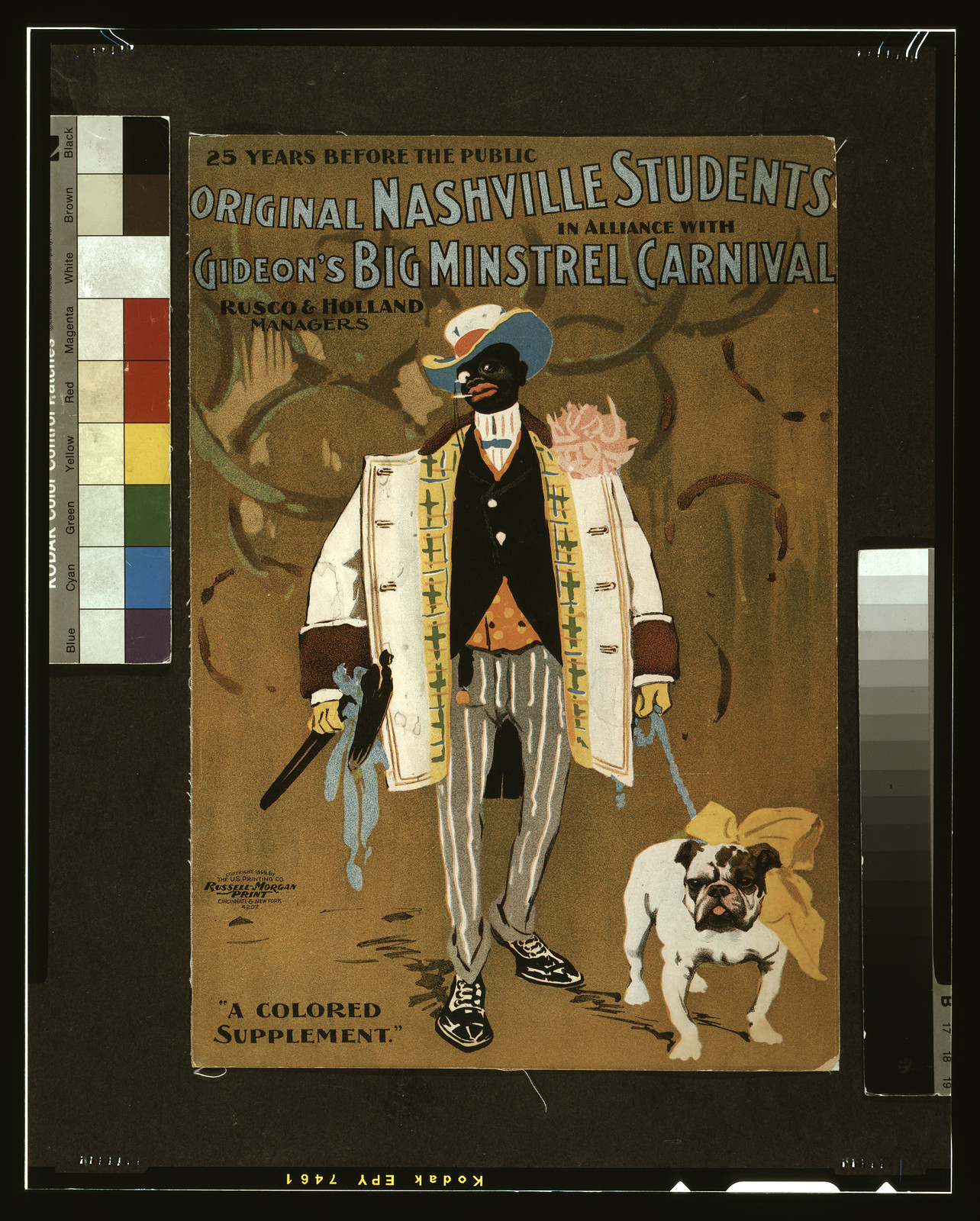 Original Nashville Students in alliance with Gideon's Big Minstrel Carnival, Cincinnati ; New York : U.S. Printing Co., c1899. — vintage poster