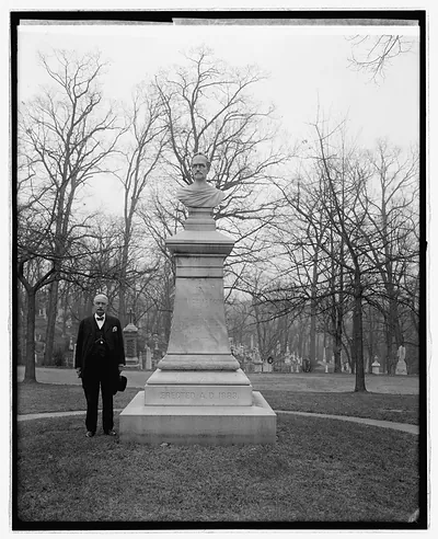 John Howard Payne statue, [Oak Hill Cemetery, Washington, D.C.]