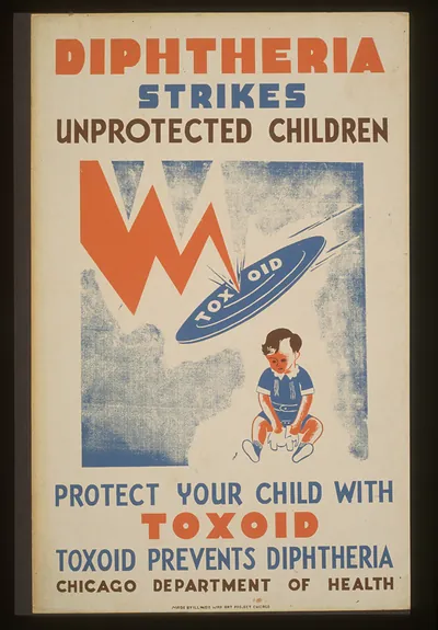Diphtheria strikes unprotected children Protect your child with toxoid--Toxoid preven