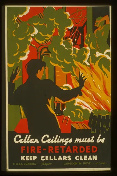 Cellar ceilings must be fire-retarded Keep cellars clean / MW [monogram].