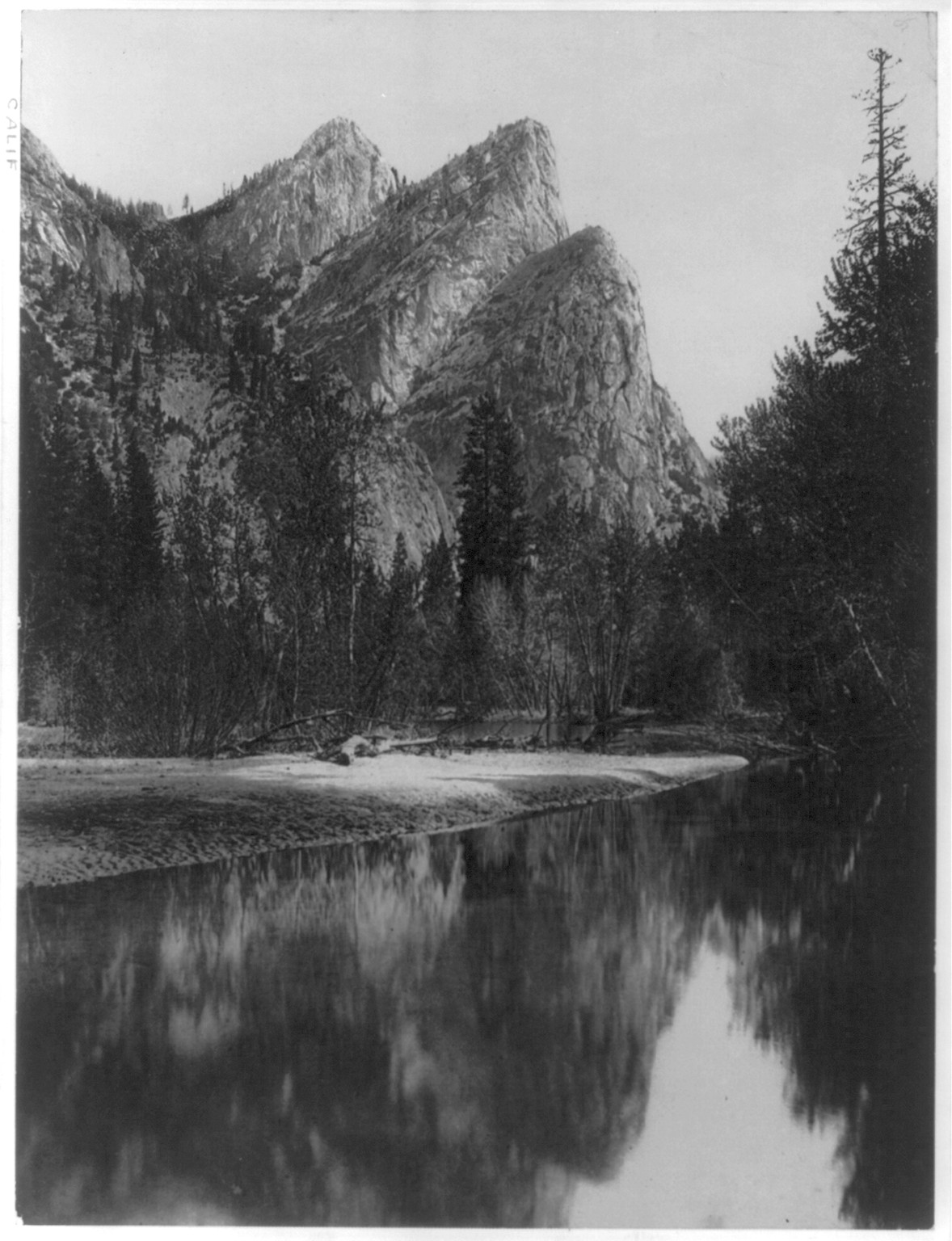 [Yosemite National Park?, with stream in foregrd. and mountain in backgrud.], [between 1898 and 1914] — historic photograph