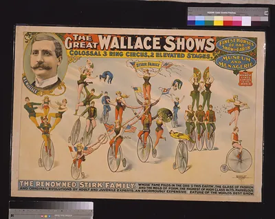The Great Wallace shows : colossal 3 ring circus, 2 elevated stages