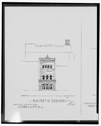 [Majestic Theatre, Grove St. opposite City Hall, Jersey City, New Jersey, and Loew's 86th St. Theatre, East 86th St. near Third Ave., New York, New York] / AFD 1934.