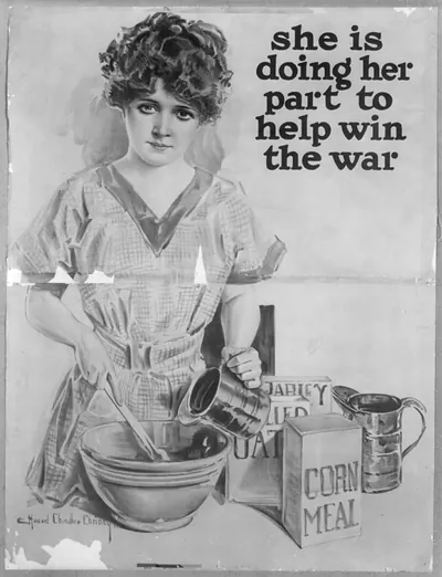 She is doing her part to help win the war / Howard Chandler Christy 1918.