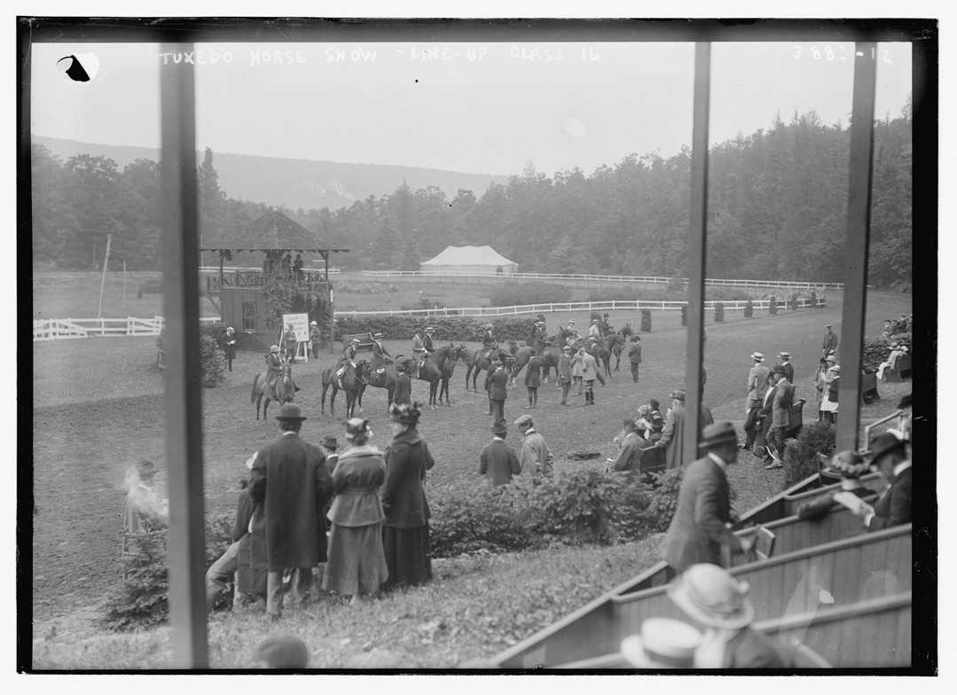 Tuxedo Horse Show -- Line up Class 16, n/a — historic photograph