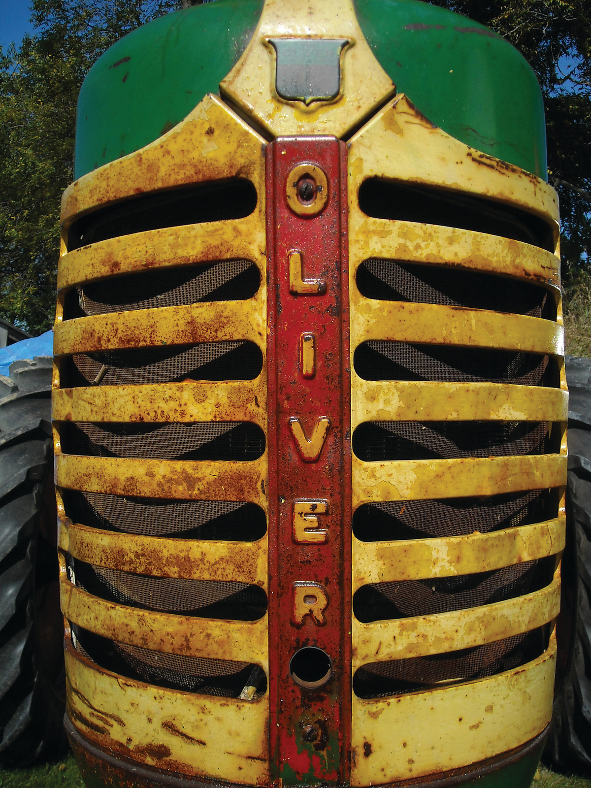 Oliver tractor grill todd ehlers — historic image