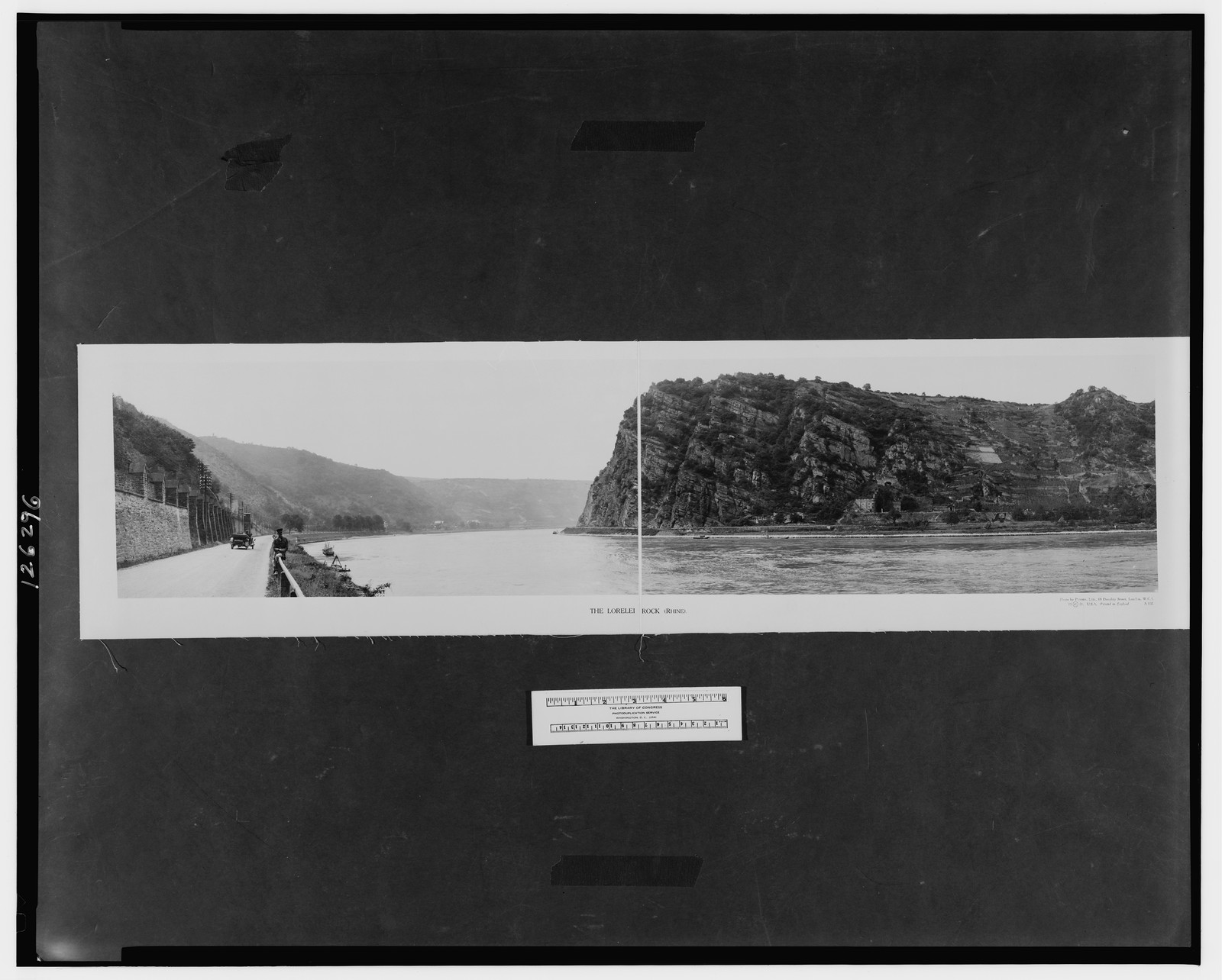 The Lorelei Rock (Rhine), c1921. — historic photograph