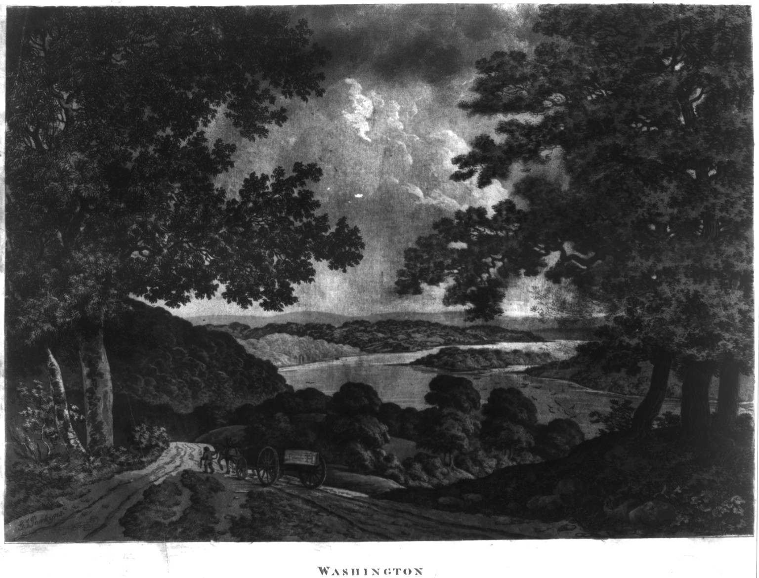 Washington, New York : James Harrison, 1795. — historic print