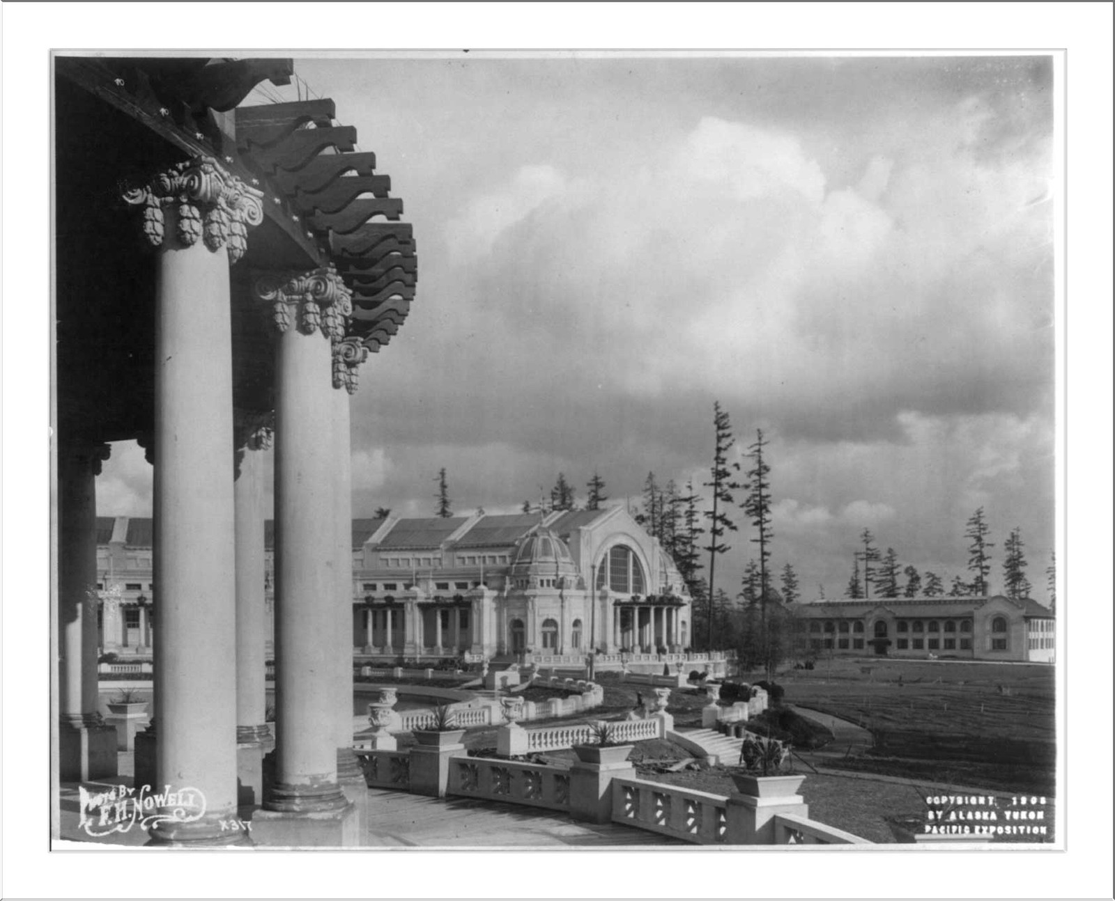 [Alaska-Yukon-Pacific Exposition, Seattle]: Palace of Agriculture, [no date recorded on caption card] — historic photograph